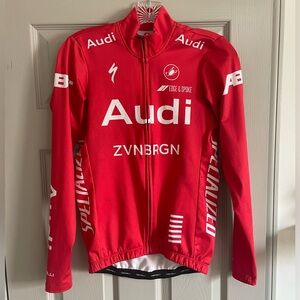 Castelli long sleeve fleece lined cycling jersey